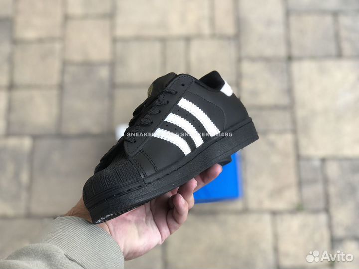 Кроссовки Adidas Superstar Core Black Cloud White