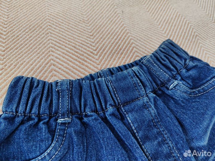 Джинсы детские утепленные 98