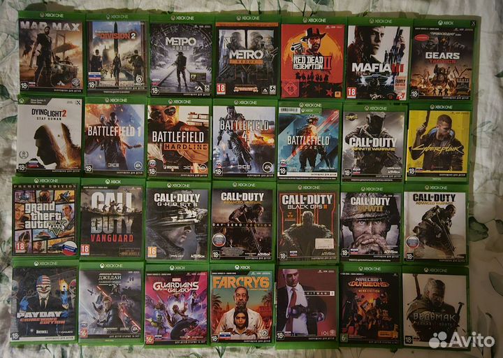 Игры xbox one,диски в отличном состоянии