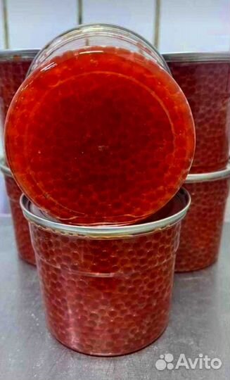 Красная икра кета