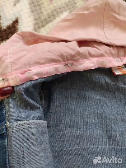 Джинсовка удлиненная для девочки 11-13