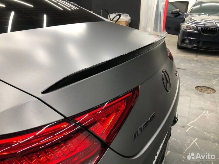 Спойлер черный глянец Mercedes CLS 257 цлс