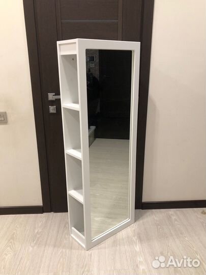 Зеркало с полочками напольное, настенное