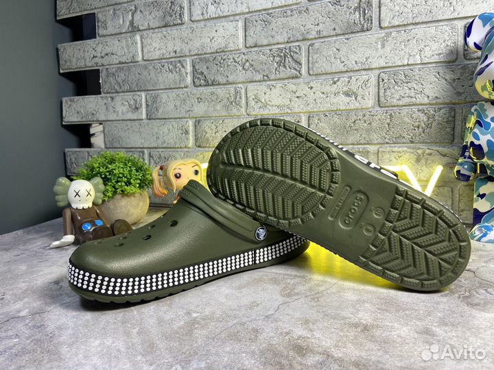 Crocs сабо мужские хаки