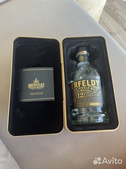 Бутылка из под виски Aberfeldy