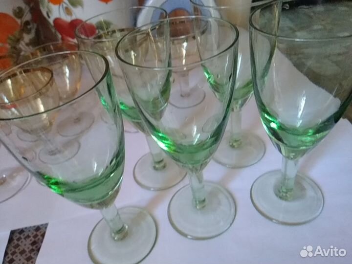 Подсвечник,штофы, фужеры СССР