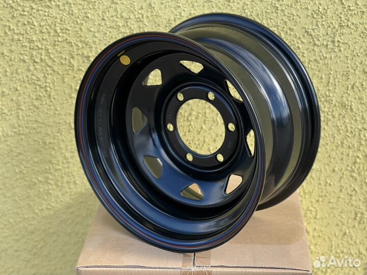 Диск Off-road-wheels 15x8 6x139.7 ET-19 черный