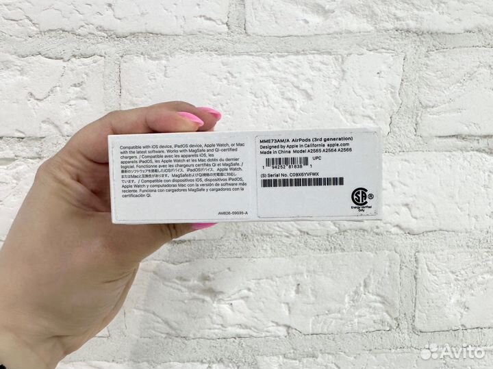 Беспроводные наушники Apple airpods 3