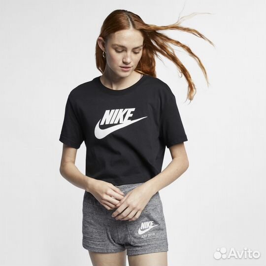 Футболка nike Nsw Essntl Crp Icn Ftr Blk/Wht ж