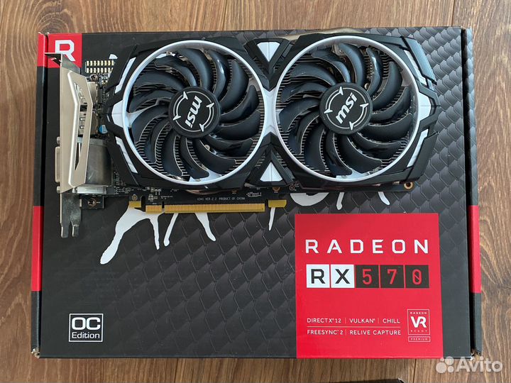 Видеокарта MSI RX 570 4GB