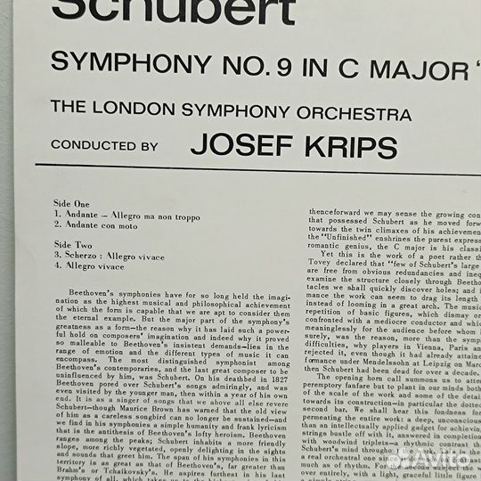 Schubert, Josef Krips 