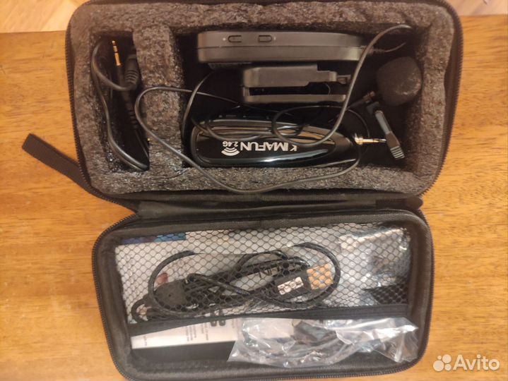 Беспроводной петличный микрофон kimafun, 2,4 ггц