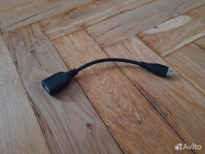 Кабель-переходник USB - microUSB (OTG) 15 см