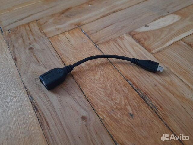 Кабель-переходник USB - microUSB (OTG) 15 см