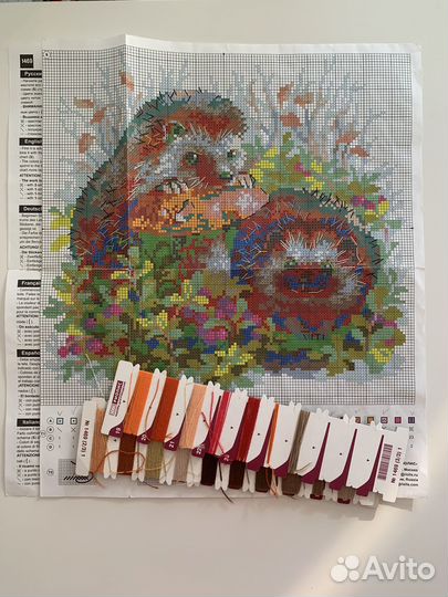 Остатки наборов для вышивки