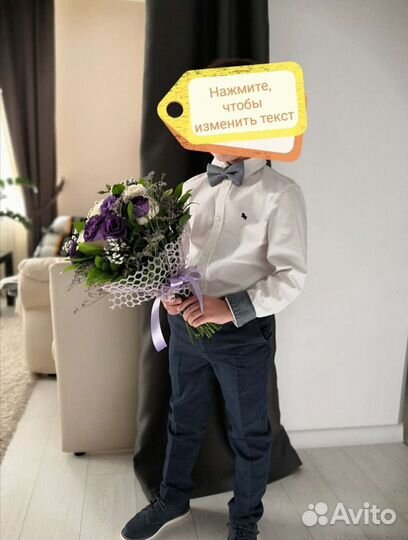 Рубашкм H&M рост 128 белая