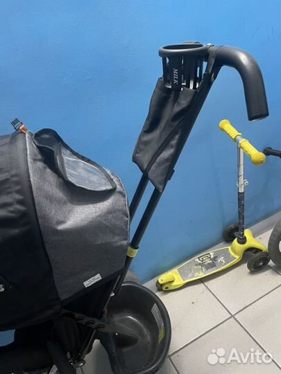 Детский велосипед трехколесный с ручкой бу