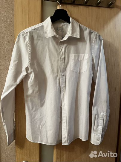 Рубашка белая размер 158