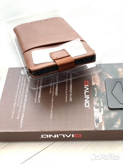 Чехол из натуральной кожи qialino 16х8 см