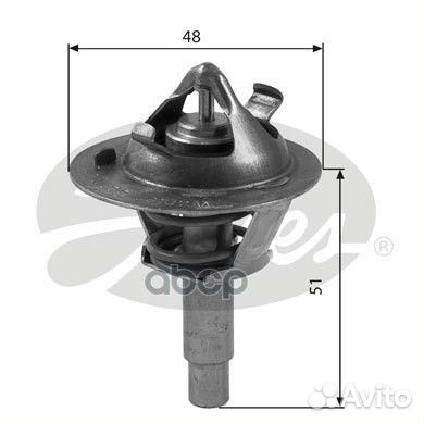 Термостат mercedes C (W204) 2008 TH38490G1 Gates