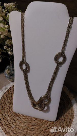 Колье кулон цепь
