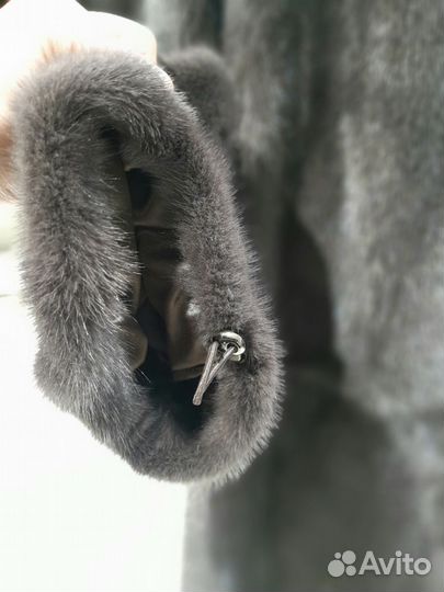 Шуба норковая с капюшоном новая 64 66 размер