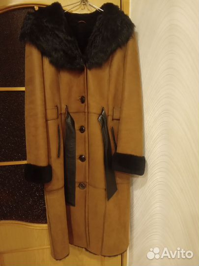 Дубленка натуральная женская 52 54 бу