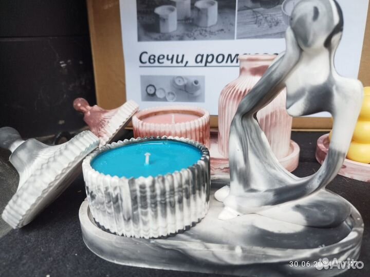 Свечи ручной работы изделия из гипса