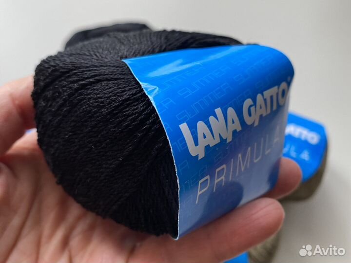 Пряжа Lana Gatto Primula- (4 беж,4чер.)