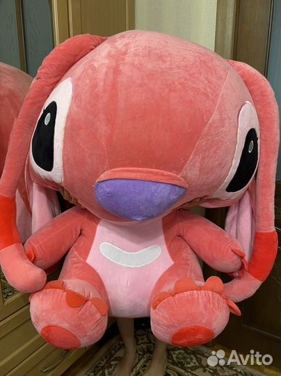 Стич розовый большая мягкая игрушка