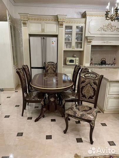 Стол стулья лапка