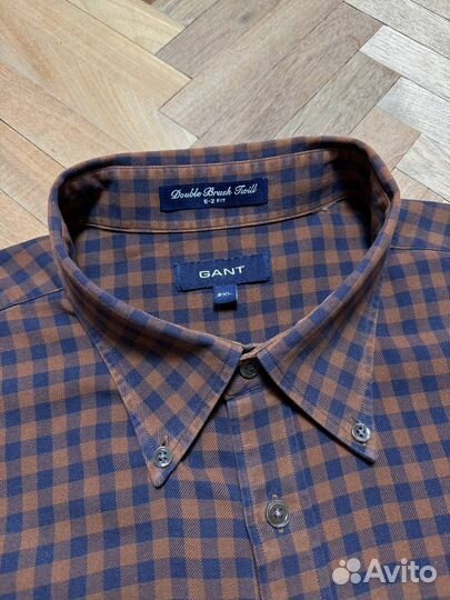 Gant Double Brush Twill Рубашка в клетку