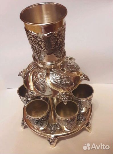 Стеклянные золотые Бокалы