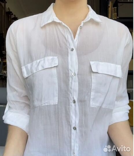 Рубашка женская Zara basic, р.44