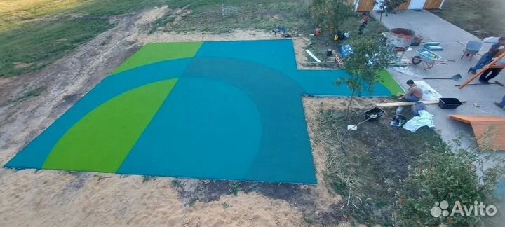 Бесшовное резиновое покрытие