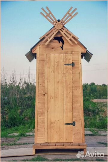 Уличный туалет домик с установкой кяф 343