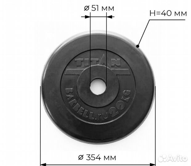 Блины (диски) для штанги 25 кг