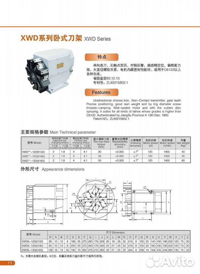 Револьверная головка XWD6-120