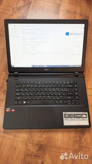 Ноутбук aser aspire ES 15