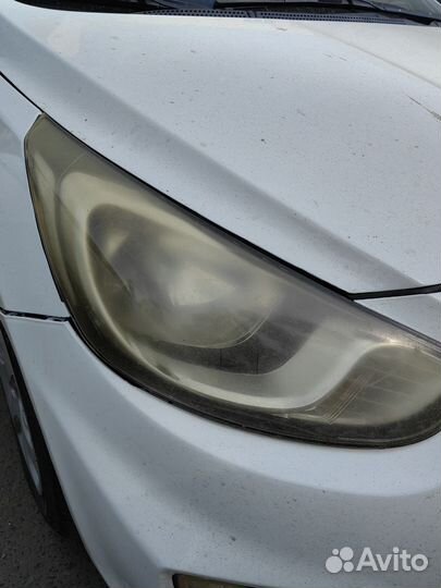 Фара hyundai solaris 1