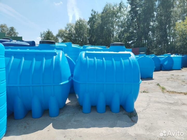 Бак пластиковый пищевой 5 кубов (горизонтальный, п