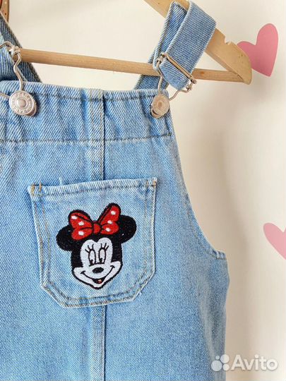 Джинсовый сарафан zara новый