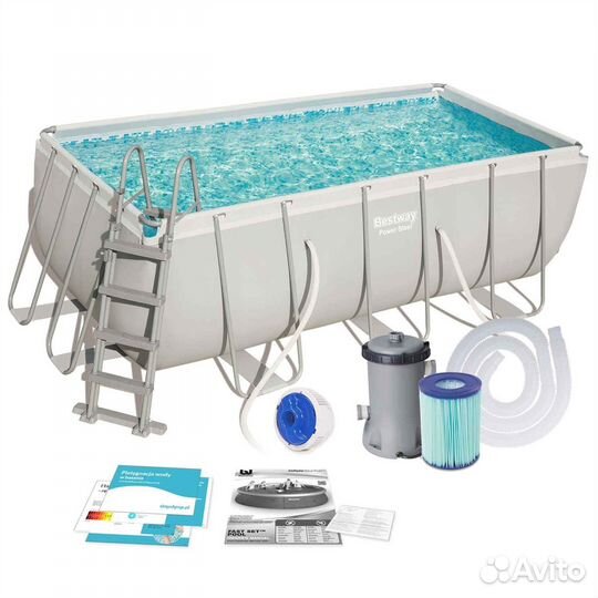 Бассейн Bestway 412х122 см с фильтром и лестницей