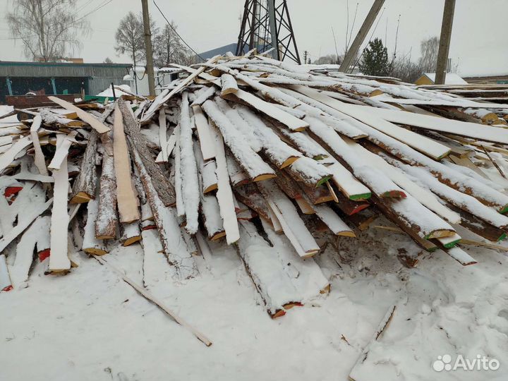 Горбыль, опилки, необрезная доска