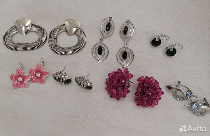 Серьги бу и новые