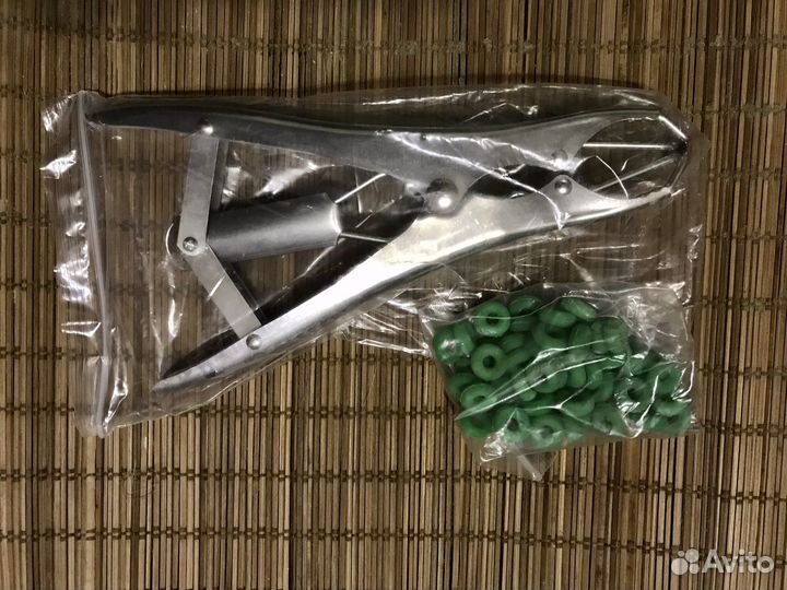 Щипцы для кастрации и обезроживания с резинками