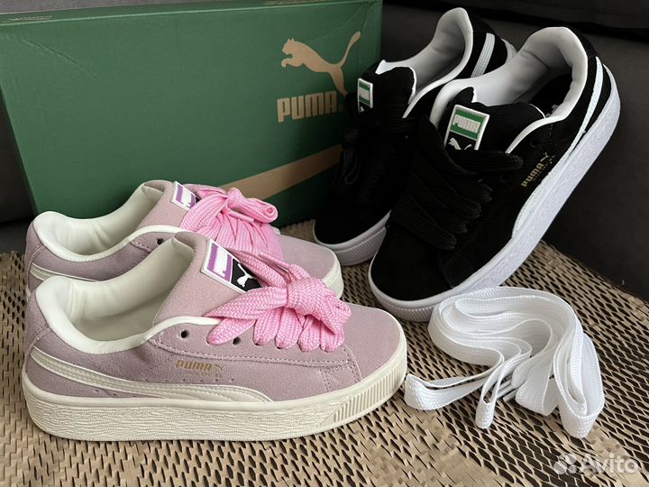 Дутыши puma suede XL pink