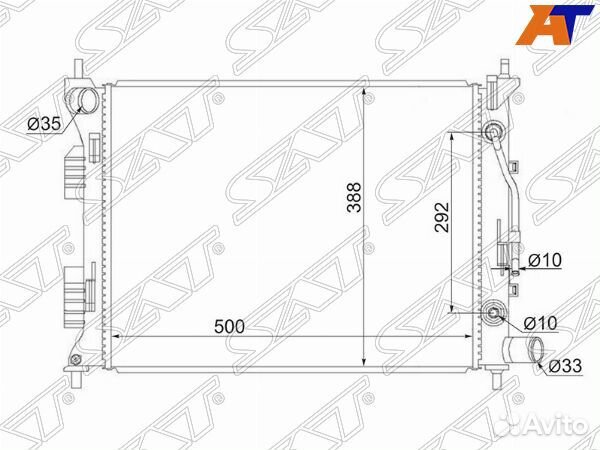 Радиатор hyundai solaris