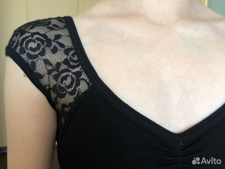 Купальник гимнастический черный 34 р