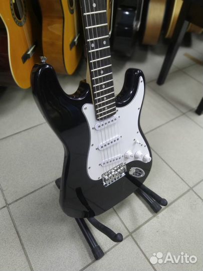 Электрогитара Черная Новая